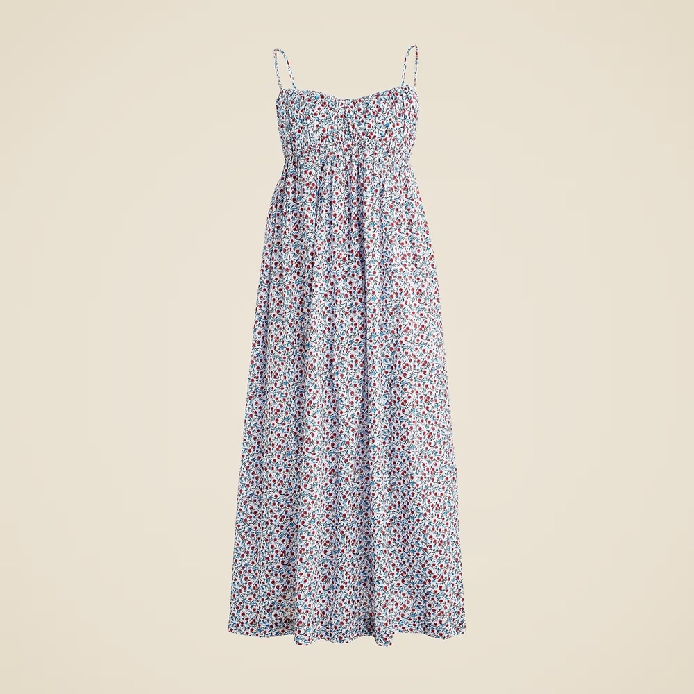 NWT JCrew Cotton voile empire dress in poppy print